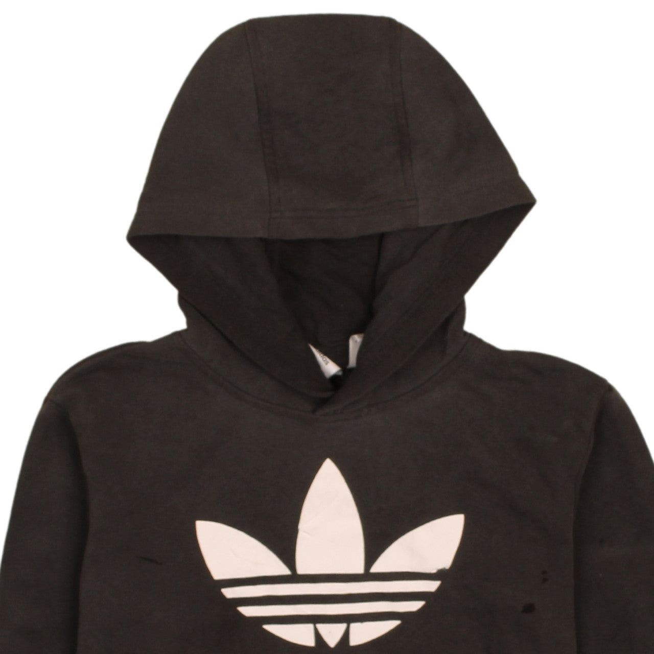 Adidas Boys Black Hoodie 11-12 Years Regular Fit Pullover Fleece