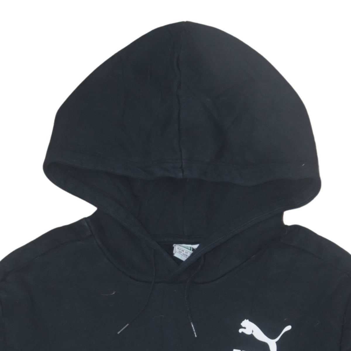 Puma Men's Black Pullover Hoodie Size S Logo Fleece Sweatshirt