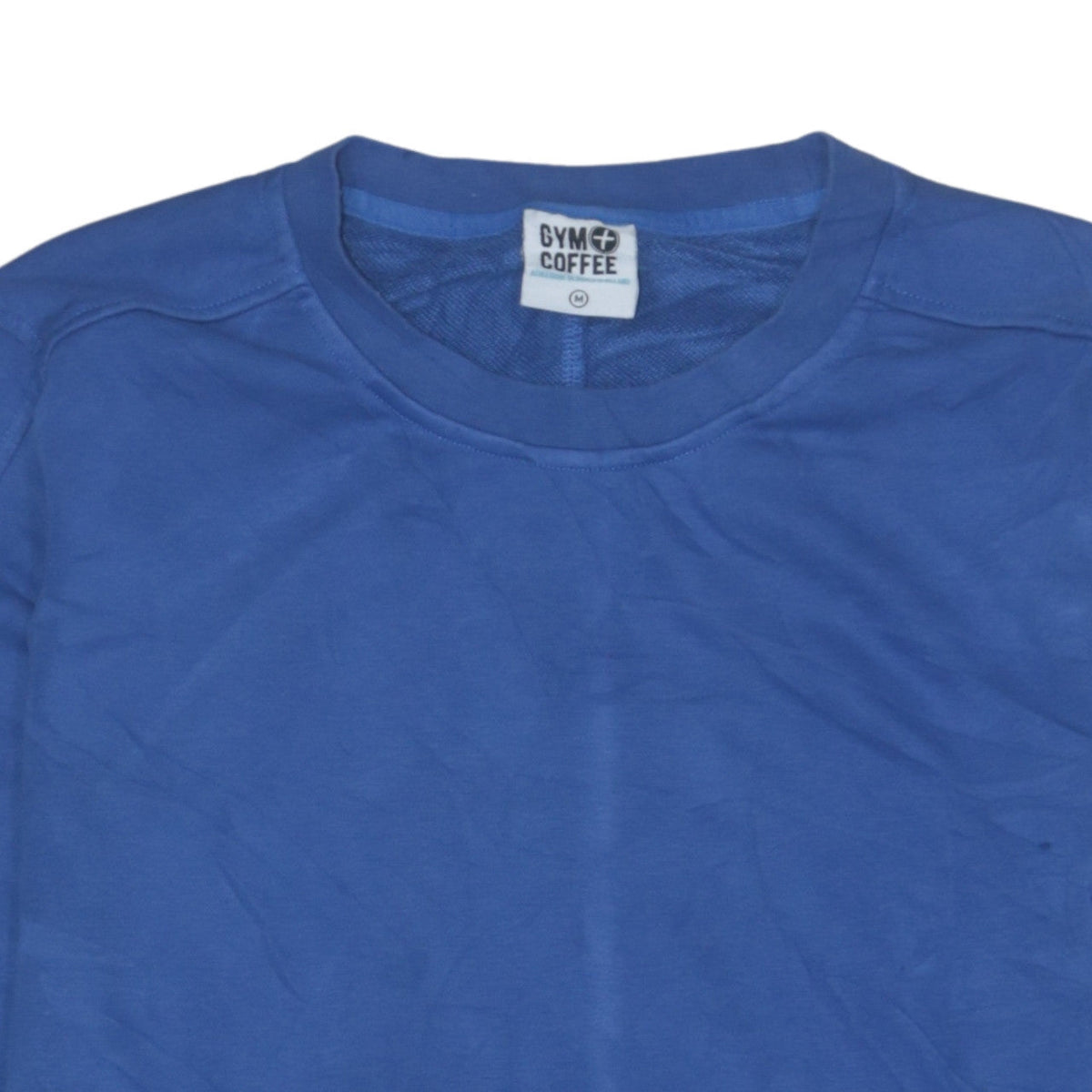 Gym+Coffee Womens Blue Pullover Sweatshirt Size M