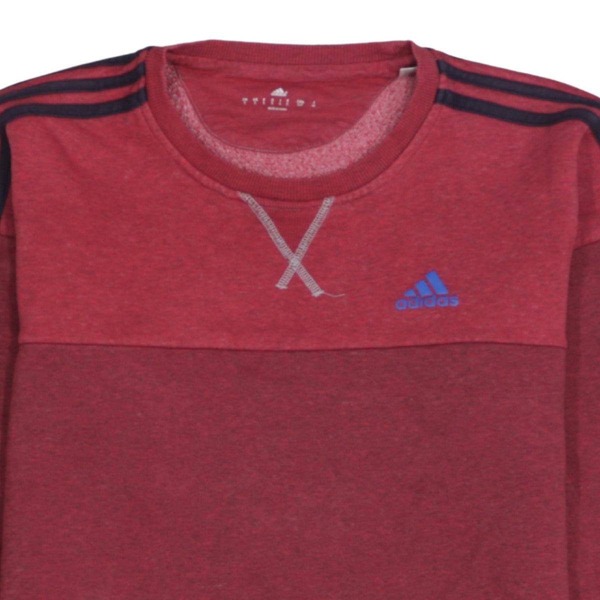 Adidas Men’s Red Crew Neck Sweatshirt S Sports Pullover
