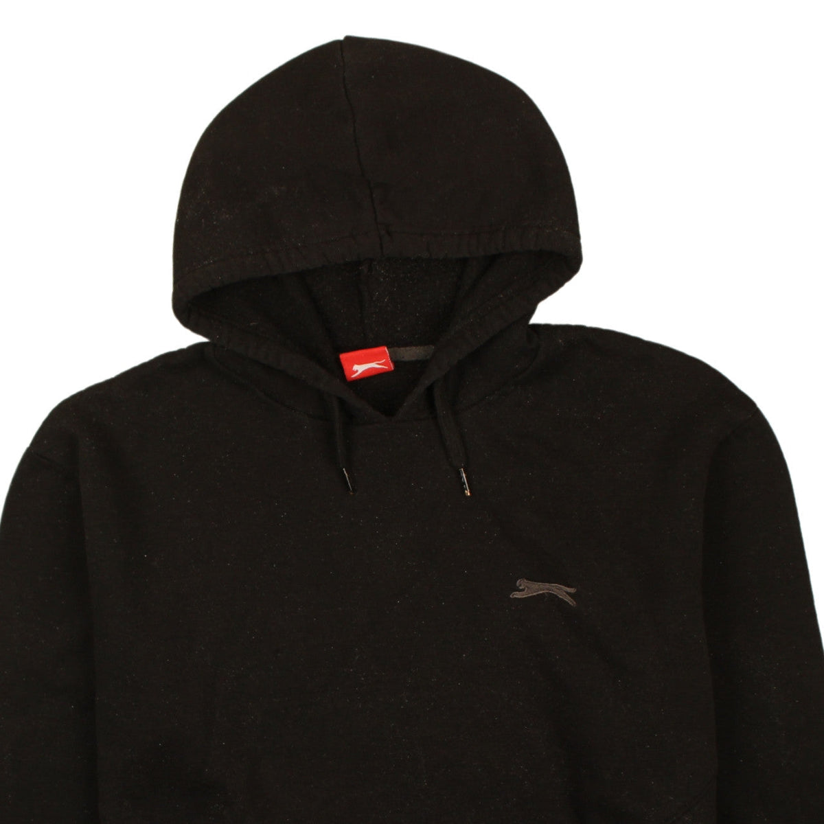 Slazenger Boys Black Pullover Hoodie L Fleece Lined Casual Sweatshirt