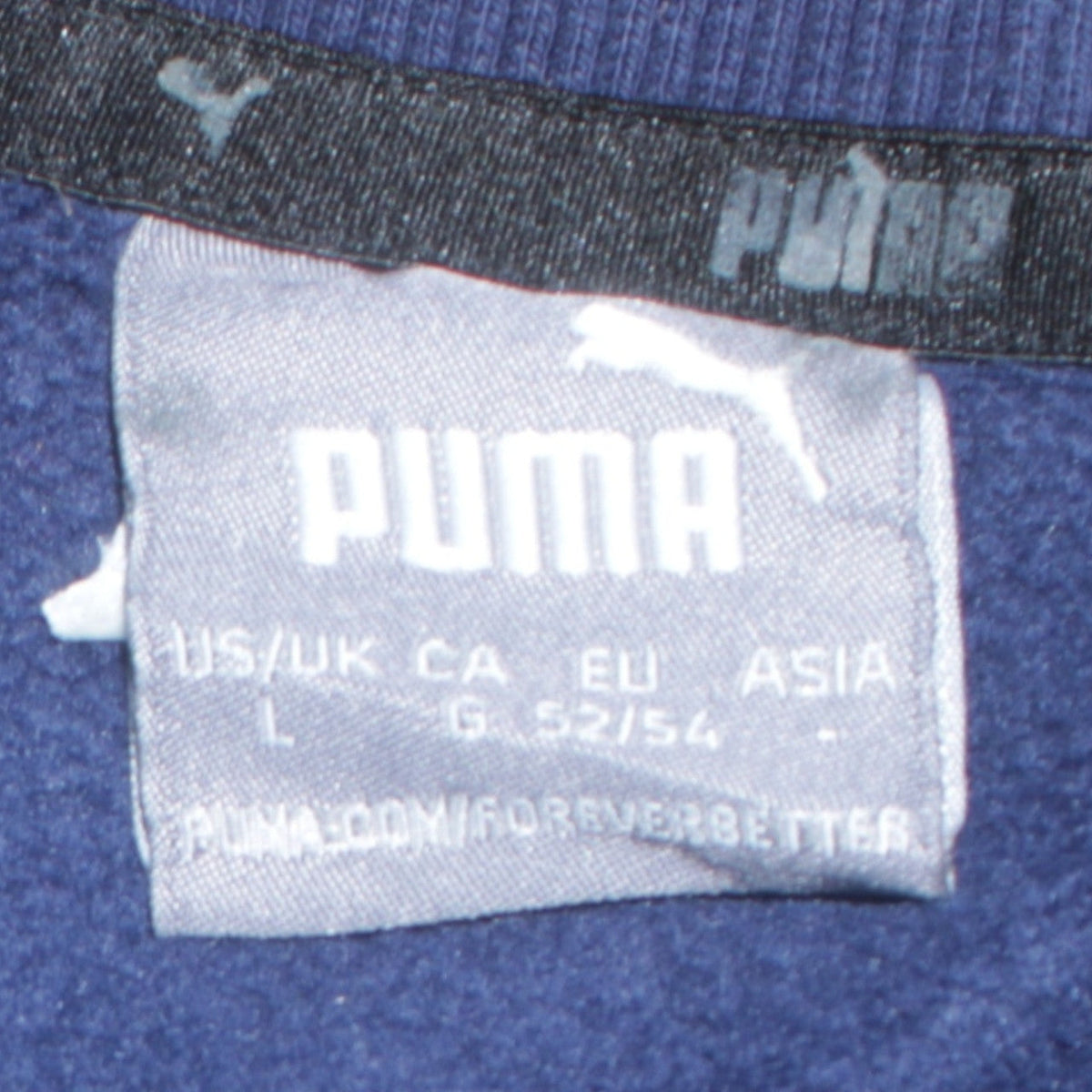 Puma Mens Navy Blue Crew Neck Sweatshirt L Classic Fit