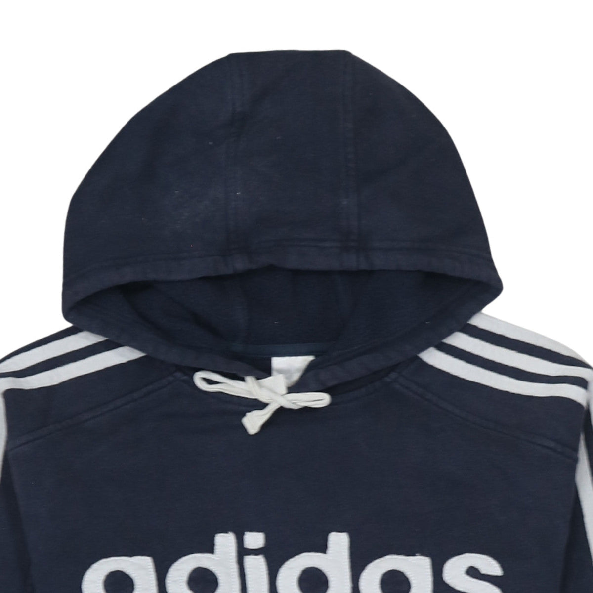 Adidas Men’s Navy Blue Pullover Hoodie Size S Logo Graphic Cotton Blend