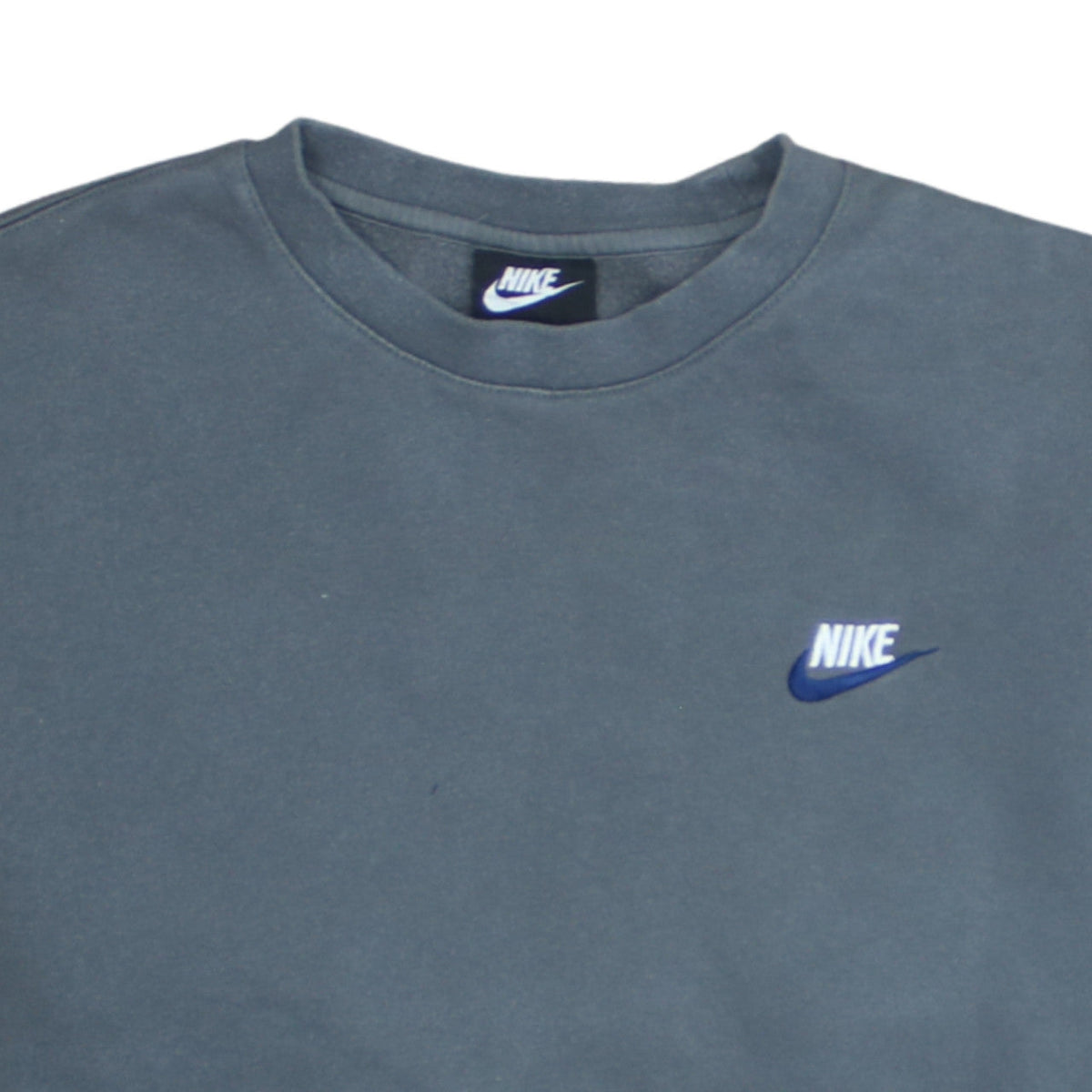 Nike Men's Blue Small Pullover Crew Neck Fleece Sweatshirt