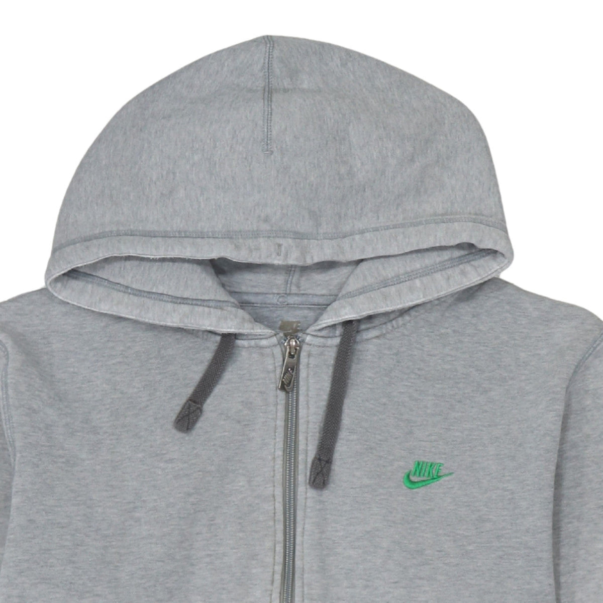 Nike Men's Grey Full Zip Hoodie L Sportswear Classic