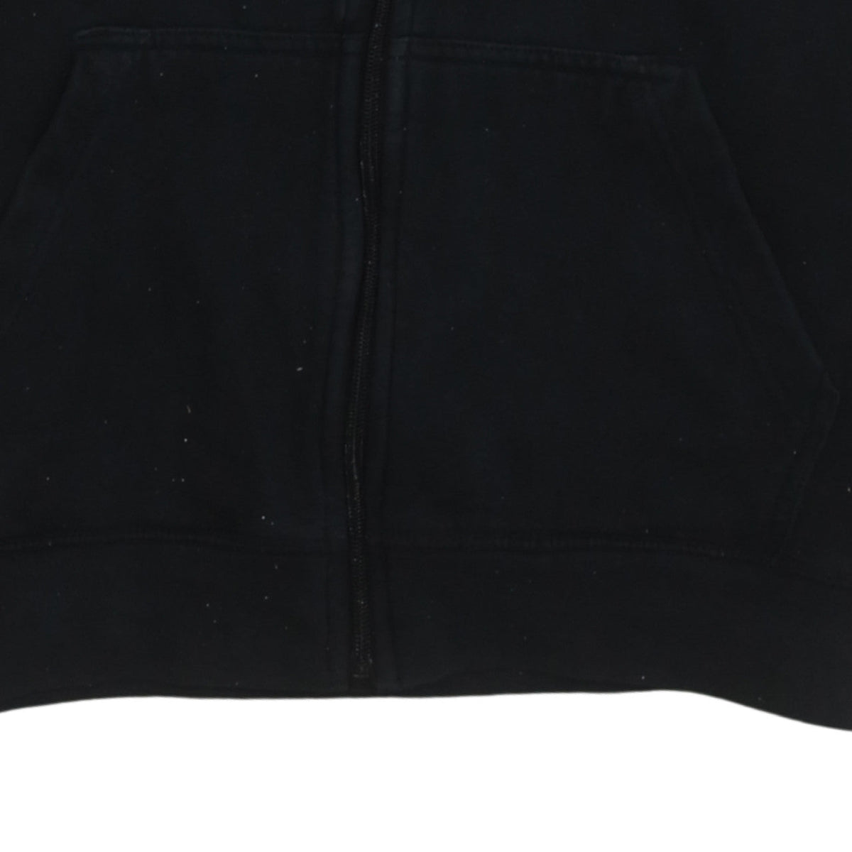 Kappa Men’s Black Full Zip Hoodie Size L Fleece Logo Hooded Sweatshirt