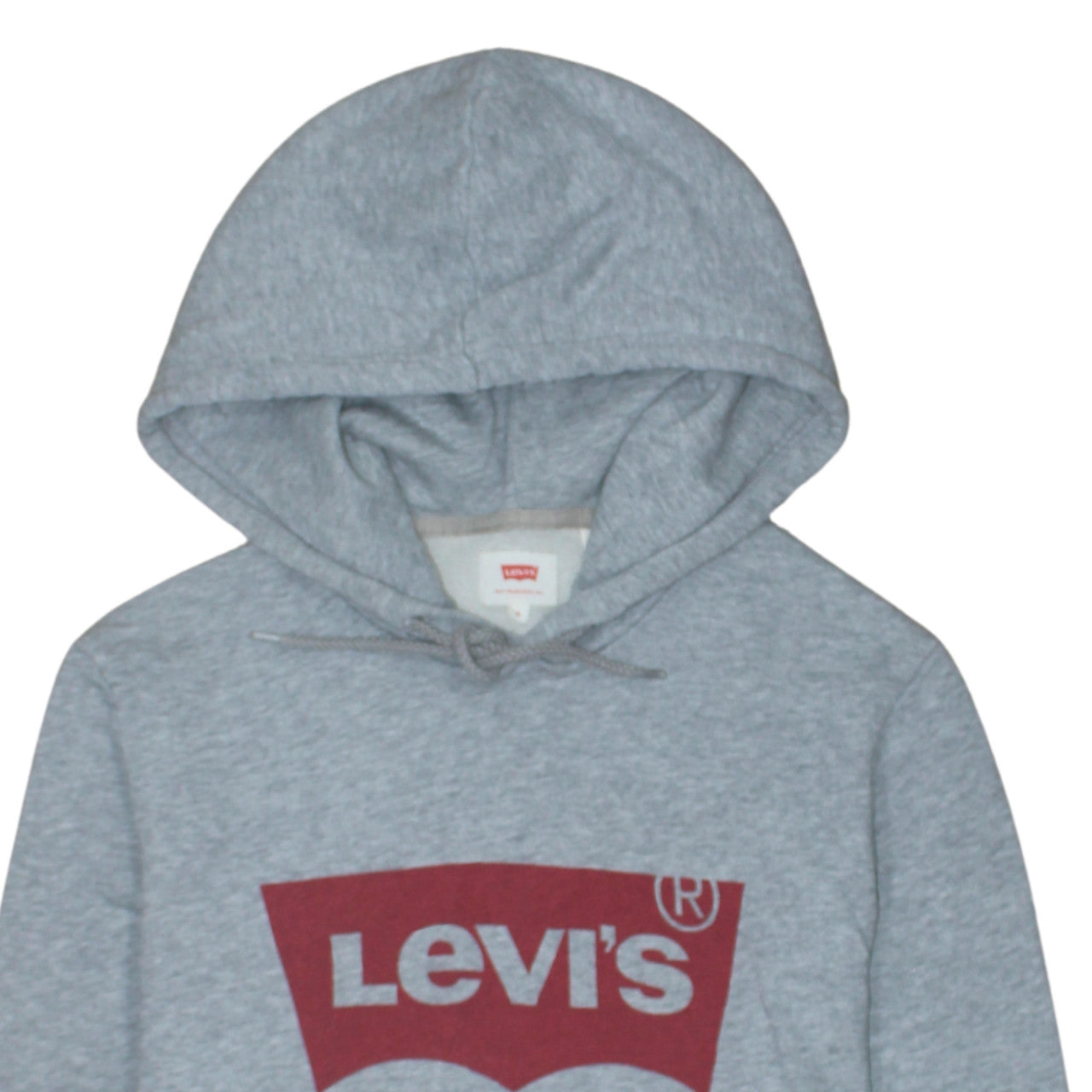 Levi's Men's Grey Pullover Hoodie Size S Classic Logo Fleece