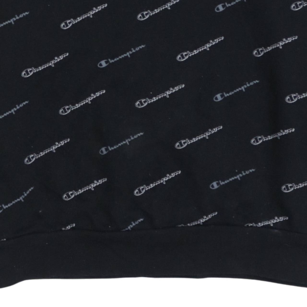 Champion Boys Black Logo Pullover Sweatshirt 2XL 15-16 Years