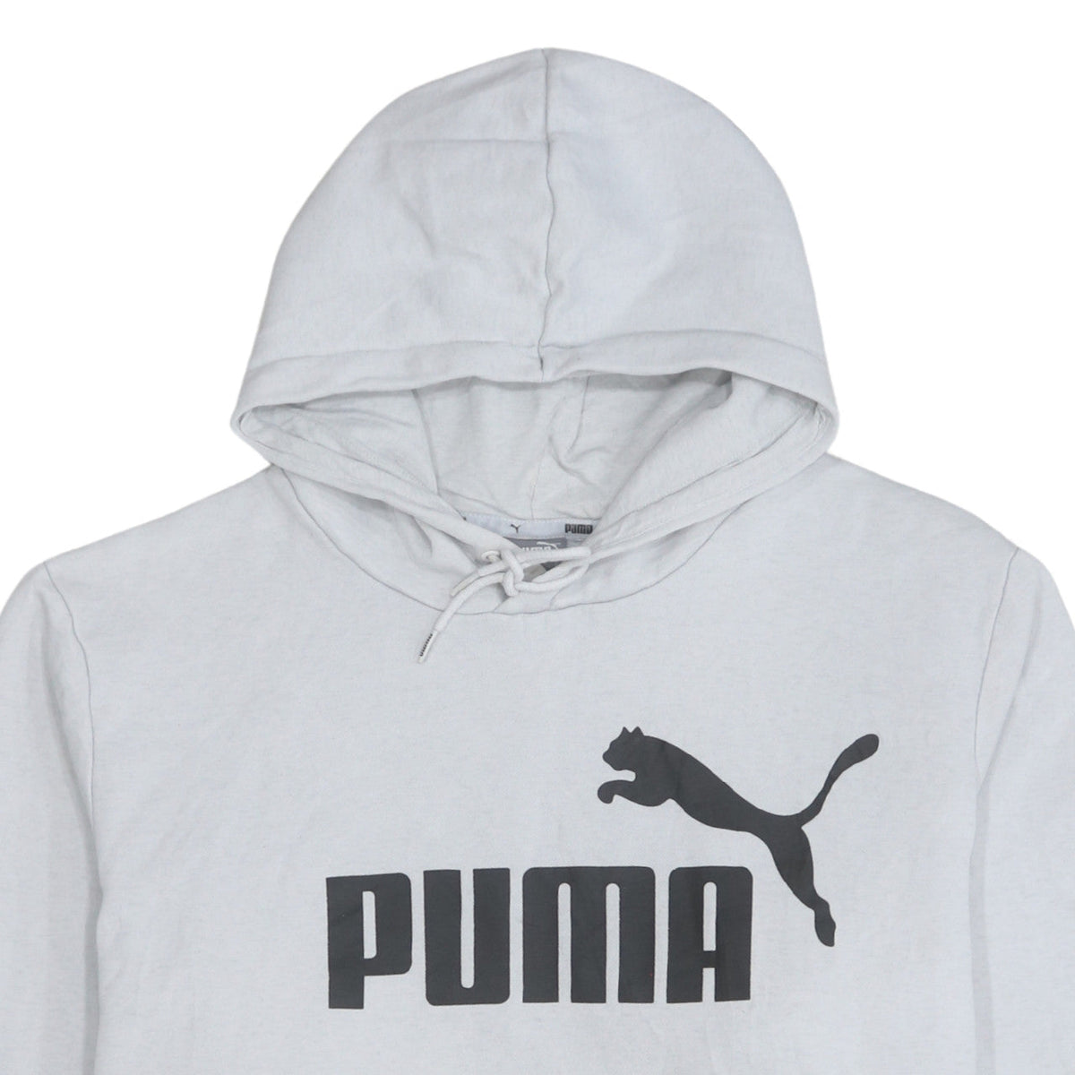 Puma Men's Grey 2XL Pullover Logo Hoodie Sweatshirt