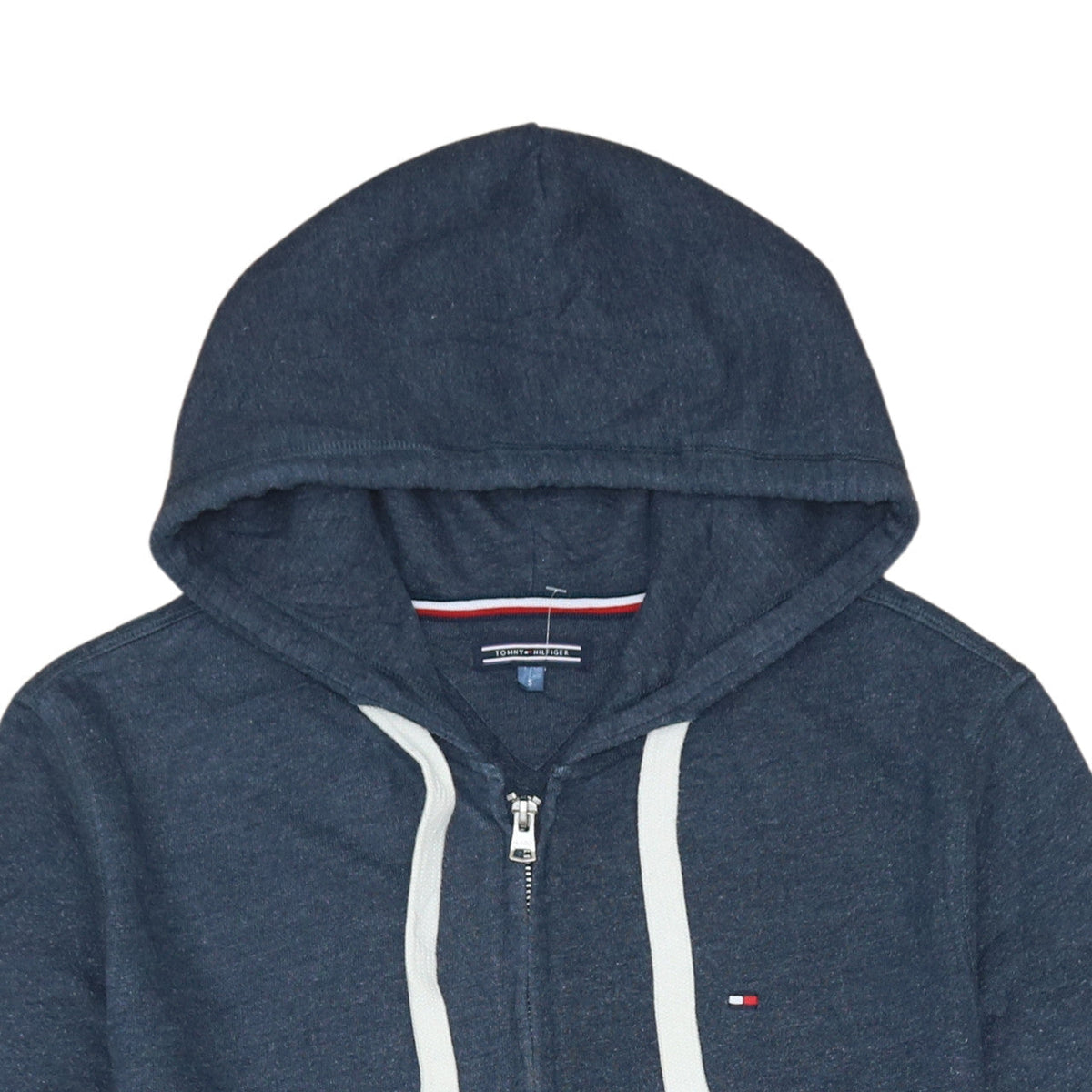 Tommy Hilfiger Men Blue Full Zip Hoodie Size S Classic Fit