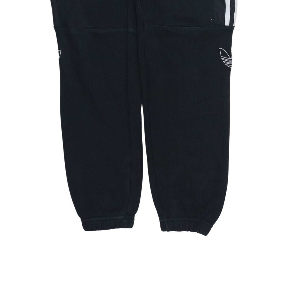 Adidas Womens Black Jogger Trousers Size M Elastic Waist Fleece