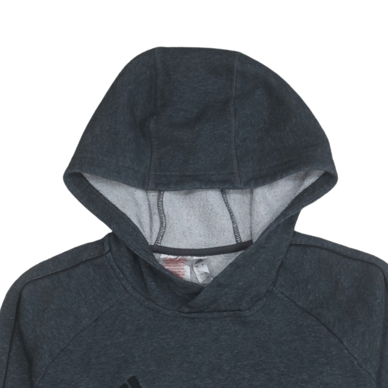 Adidas Boys Grey Pullover Hoodie Lined Fleece 13-14 Years
