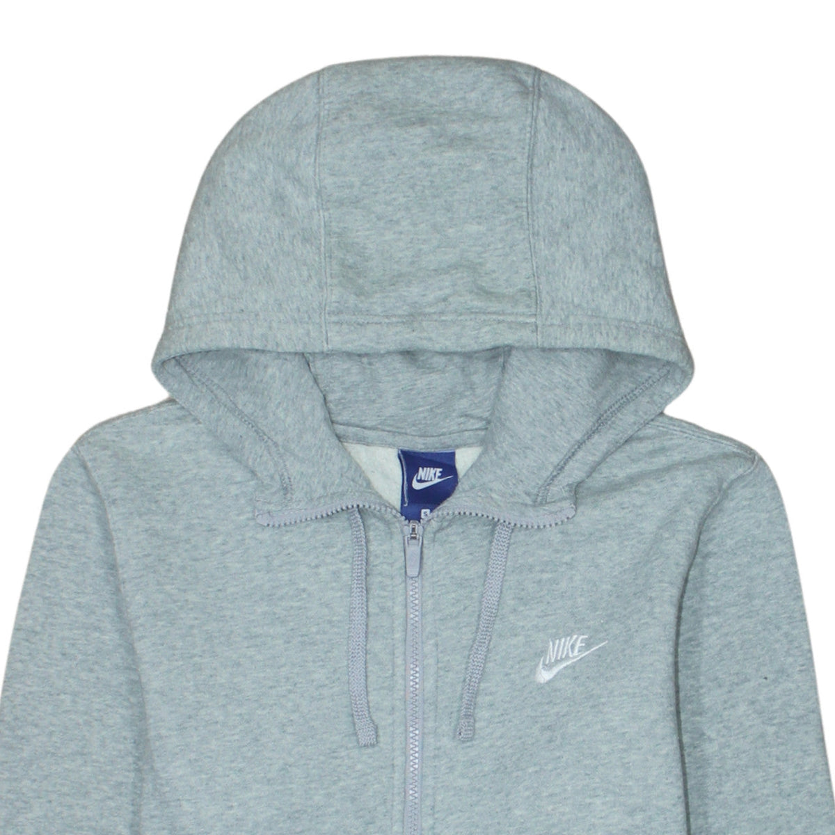 Nike Men's Grey Full Zip Hoodie Size S Classic Sportswear