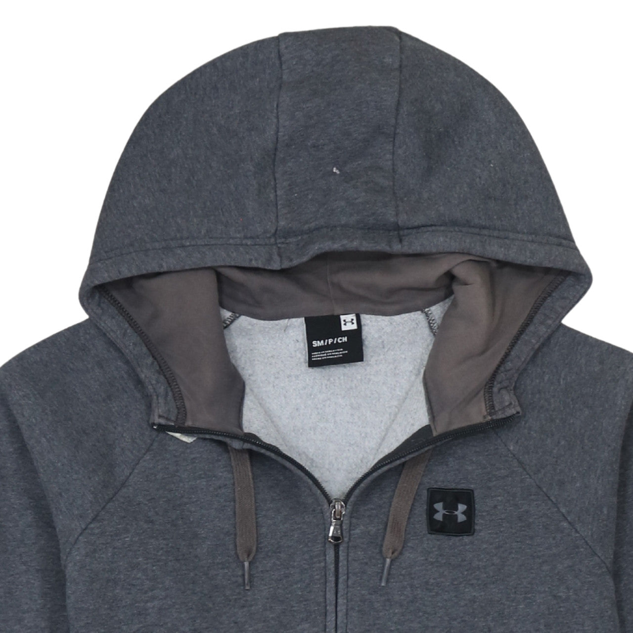 Under Armour Men's Grey Full Zip Hoodie Small Fleece
