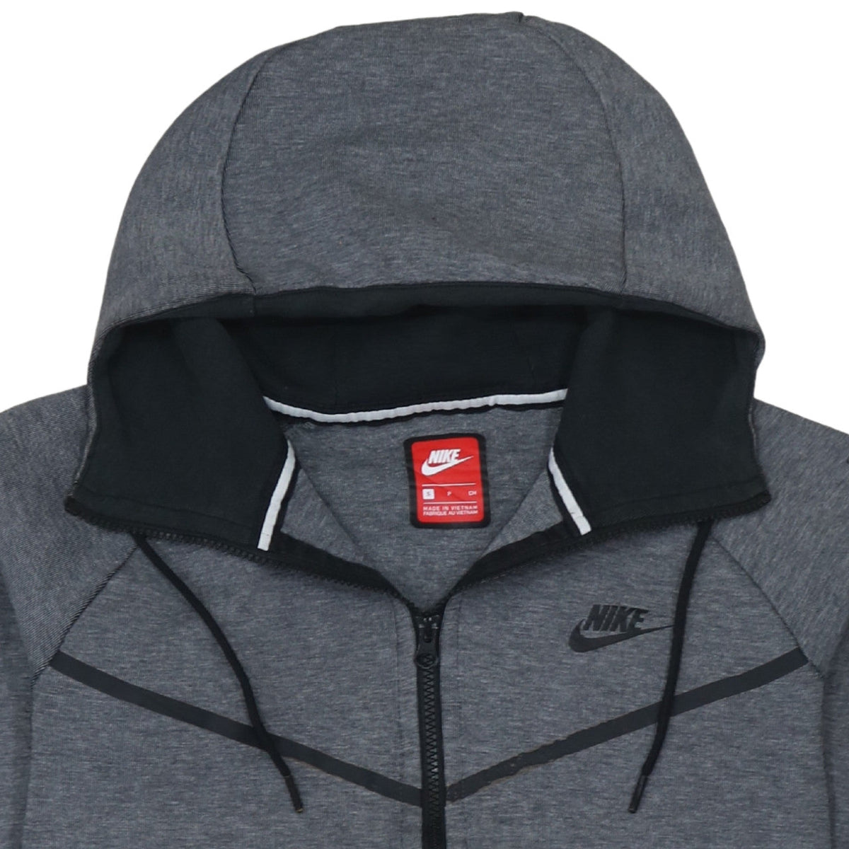 Nike Men's Grey Full Zip Hoodie Size S Sportswear Sweatshirt