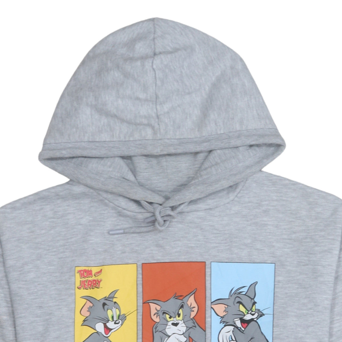 Primark Women Grey Tom & Jerry Hoodie XS Pullover Graphic Print