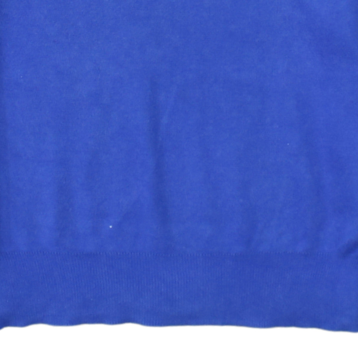 Ralph Lauren Men's Blue V-Neck Cotton Jumper XS