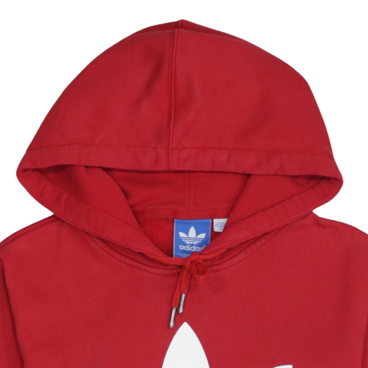 Adidas Men’s Red Pullover Hoodie Size M Logo Sportswear Sweatshirt