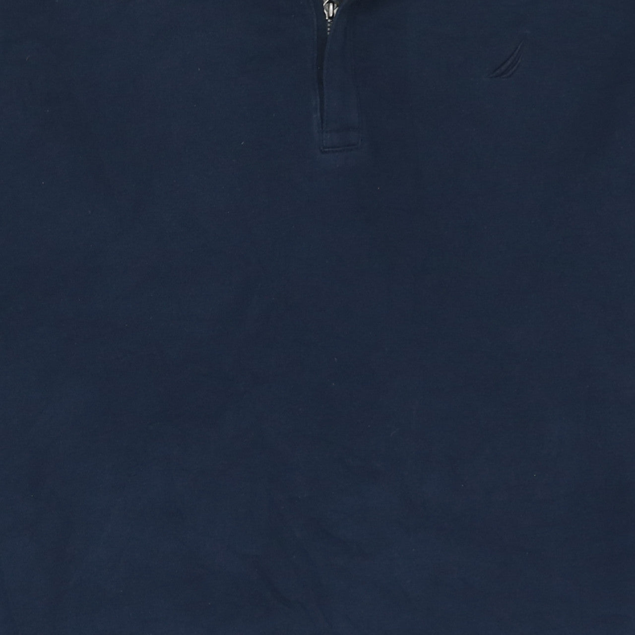 Nautica Men’s Blue 1/4 Zip Collared Henley Sweatshirt Size L