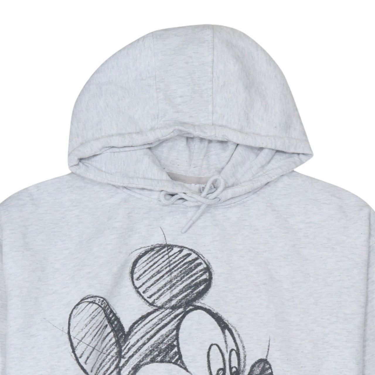 Disney Women Grey Mickey Mouse Pullover Hoodie 2XL Relaxed Fit
