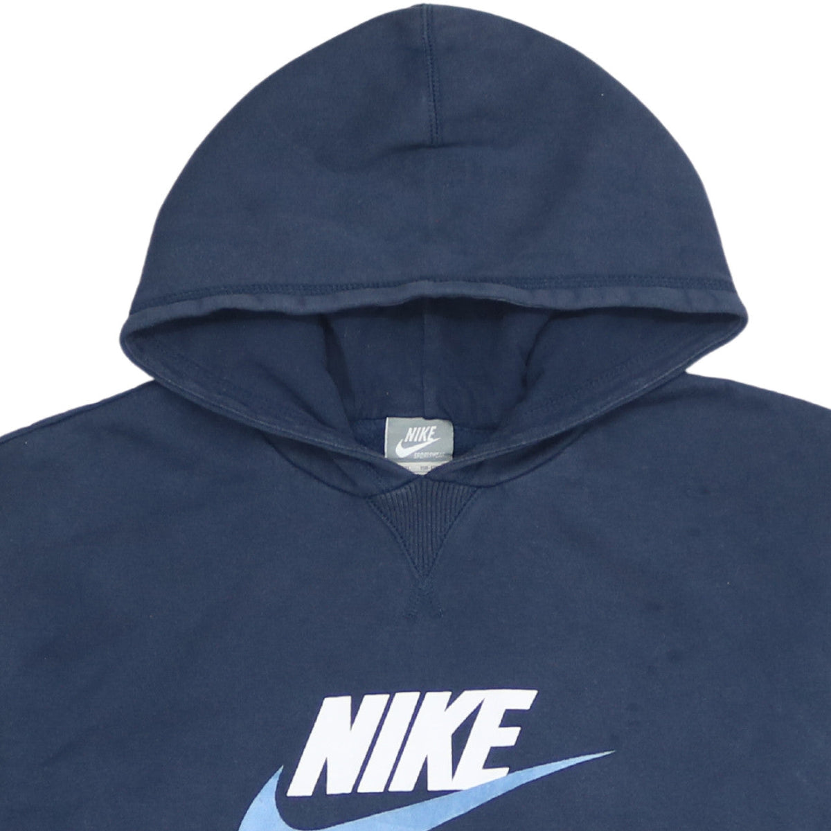 Nike Boys Blue XL Pullover Hoodie with Logo Print