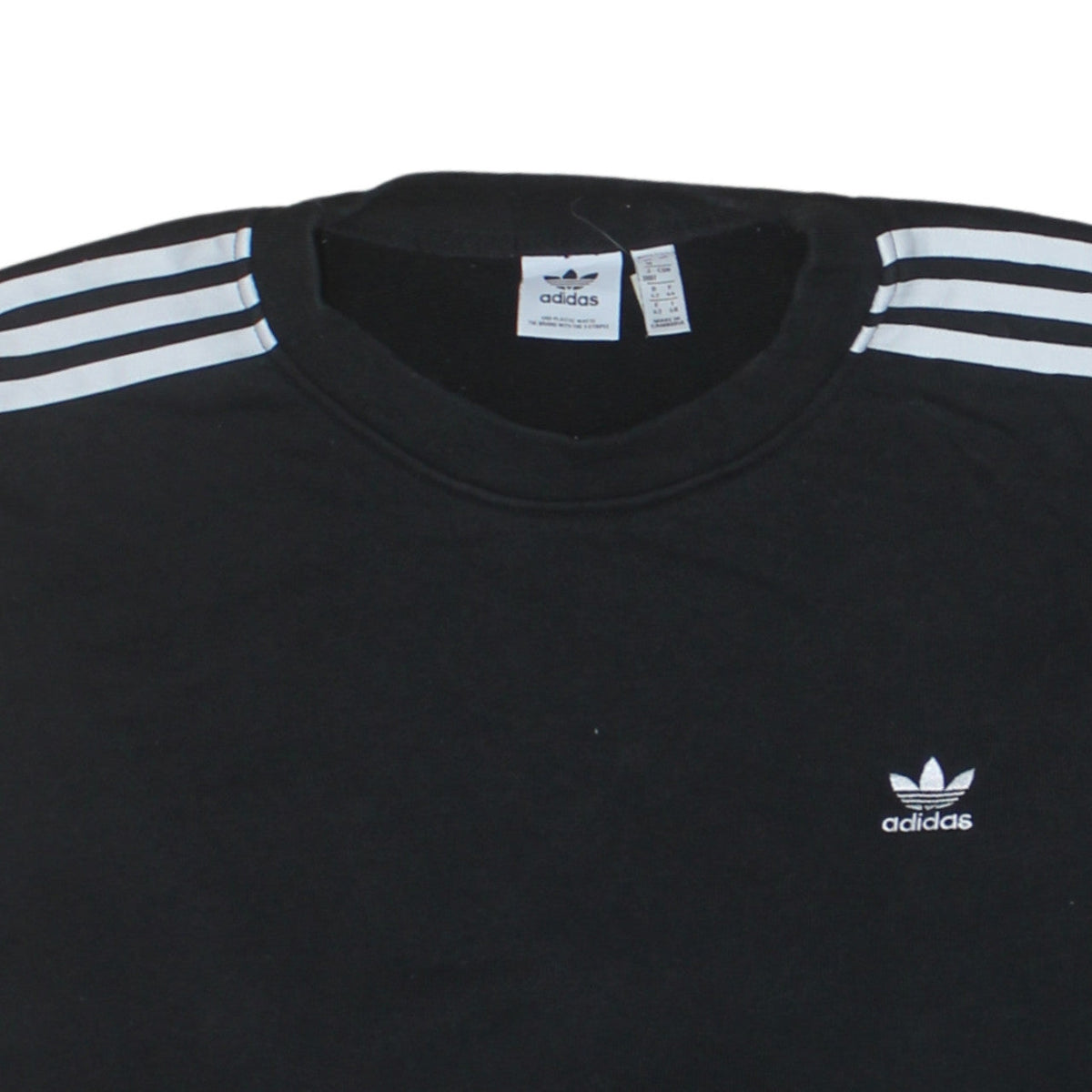 Adidas Womens Black Size 16 Crew Neck Pullover Sweatshirt