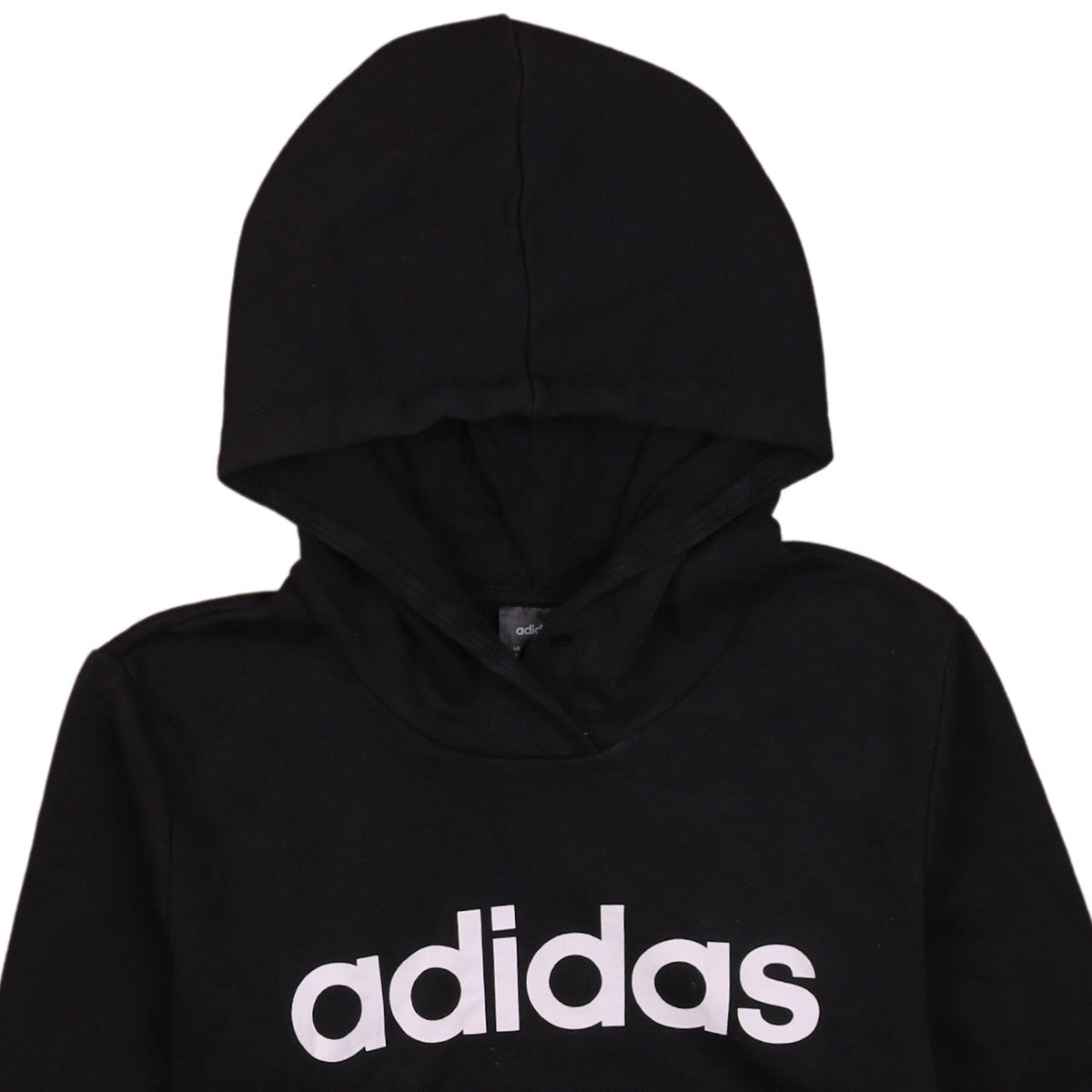 Adidas Women's Black Pullover Hoodie Medium Logo Sweatshirt