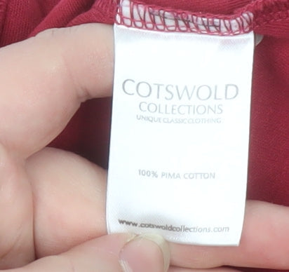 Cotswold Collections Women’s Red 3/4 Sleeve Cotton T-Shirt S