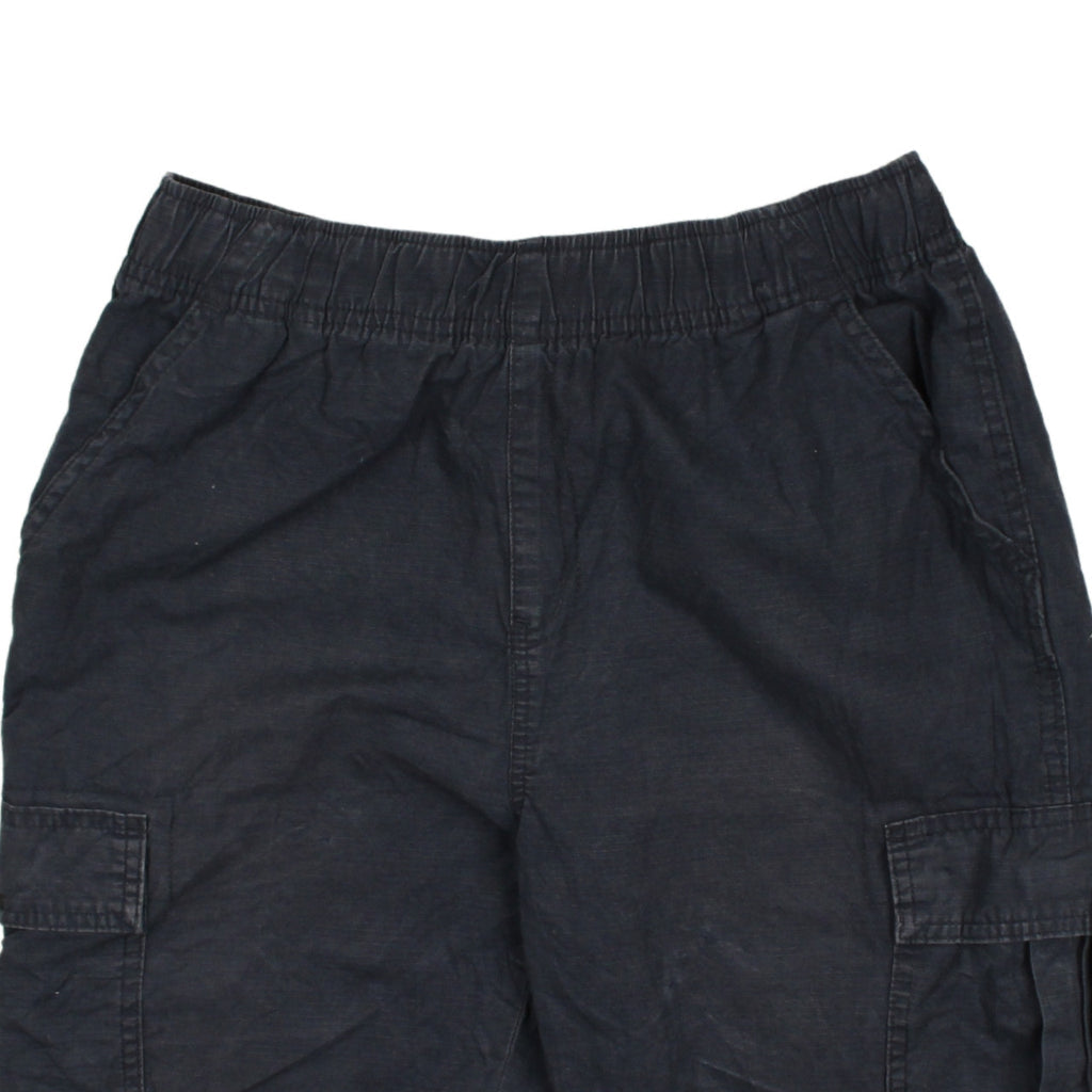 The Children's Place Boys Black Cargo Shorts Size 14 Husky Cotton Twill
