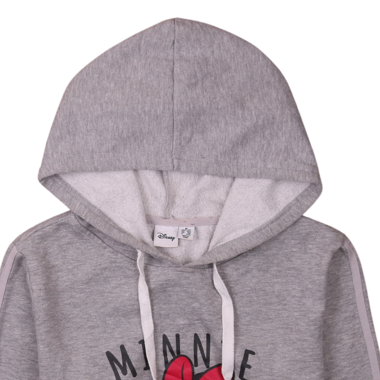 Disney Women’s Grey Minnie Mouse Pullover Hoodie Size M 12/14