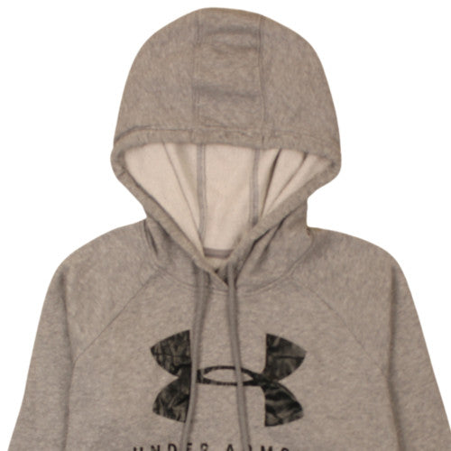 Under Armour Men's Grey Pullover Hoodie Small Relaxed Fit Sportswear