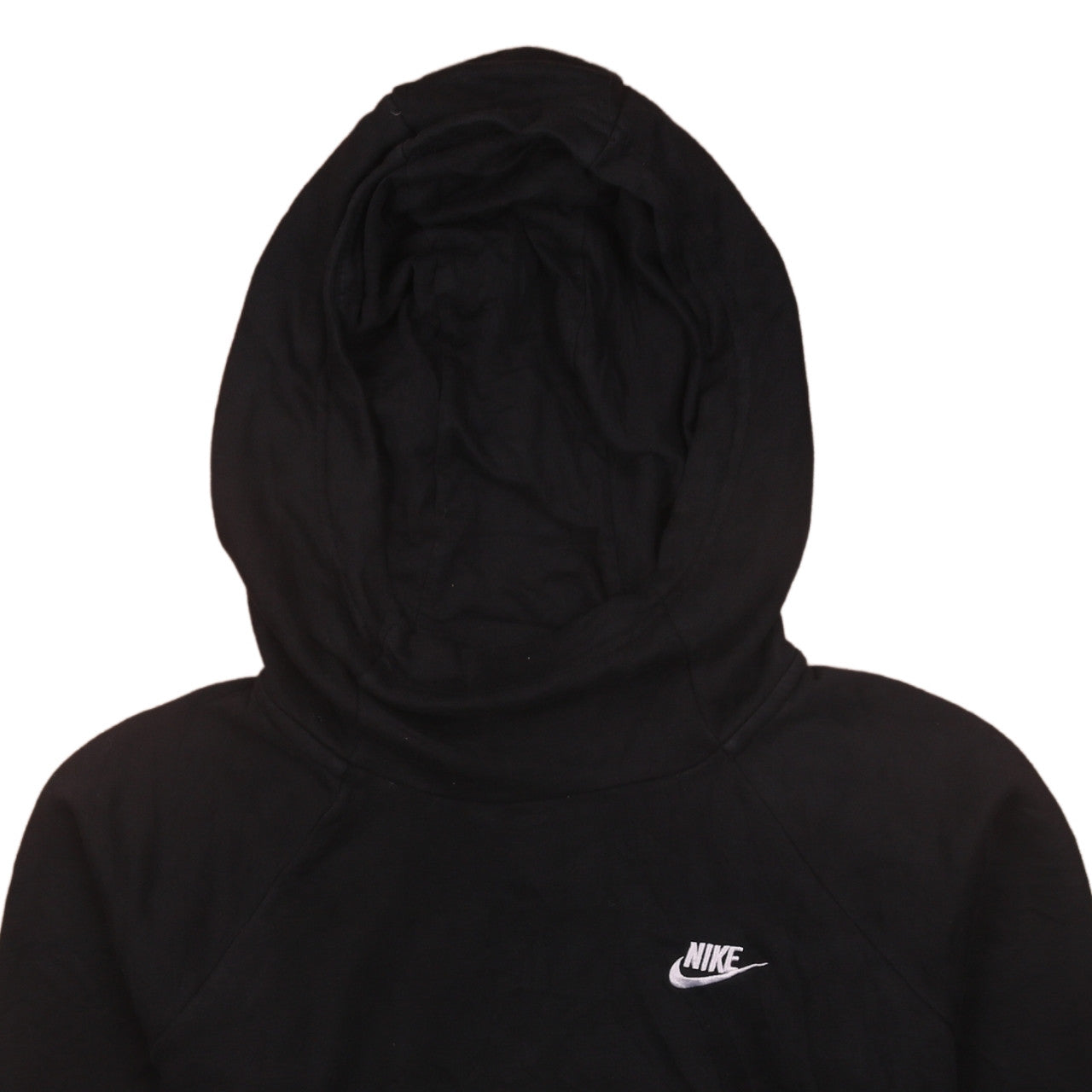 Nike Men's Black Pullover Hoodie M Fleece Logo Sweatshirt