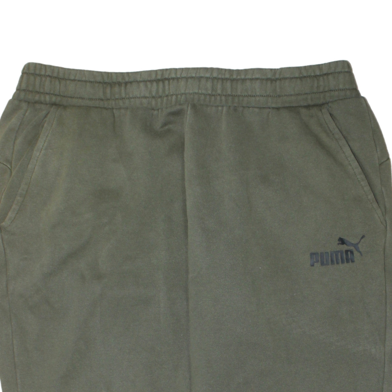 Puma Men’s Green XL Jogger Sweatpants Fleece Cuffed Tapered