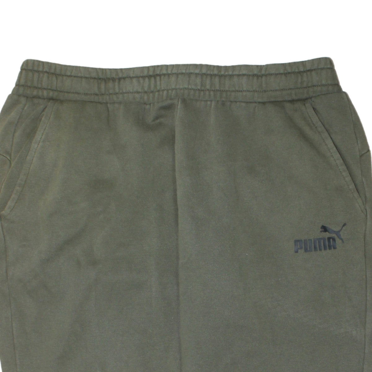 Puma Men’s Green XL Jogger Sweatpants Fleece Cuffed Tapered