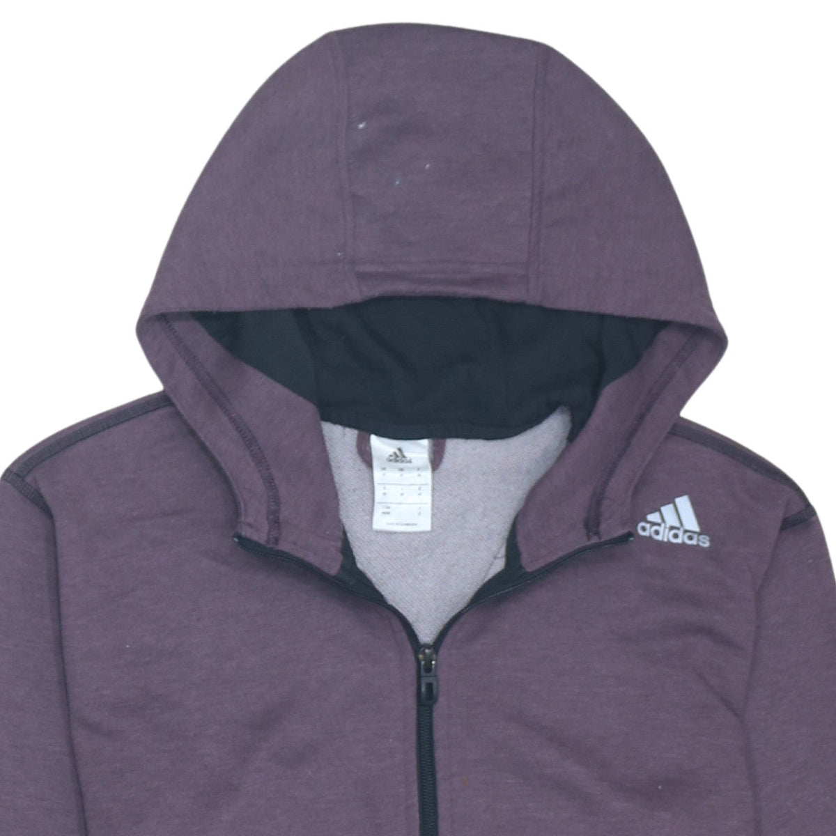 Adidas Men's Purple Full Zip Hoodie Size M Regular Fit
