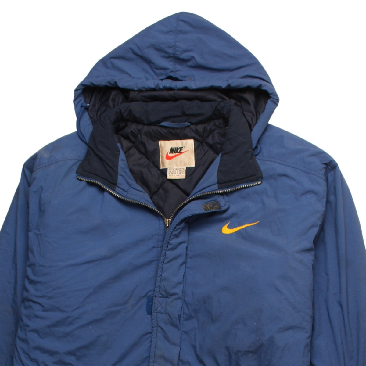 Nike Men's Blue Hooded Parka Jacket Size M Regular Fit
