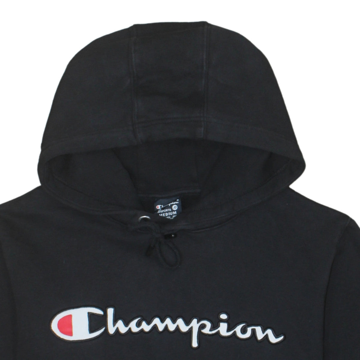 Champion Men's Black Medium Pullover Hoodie Sweatshirt