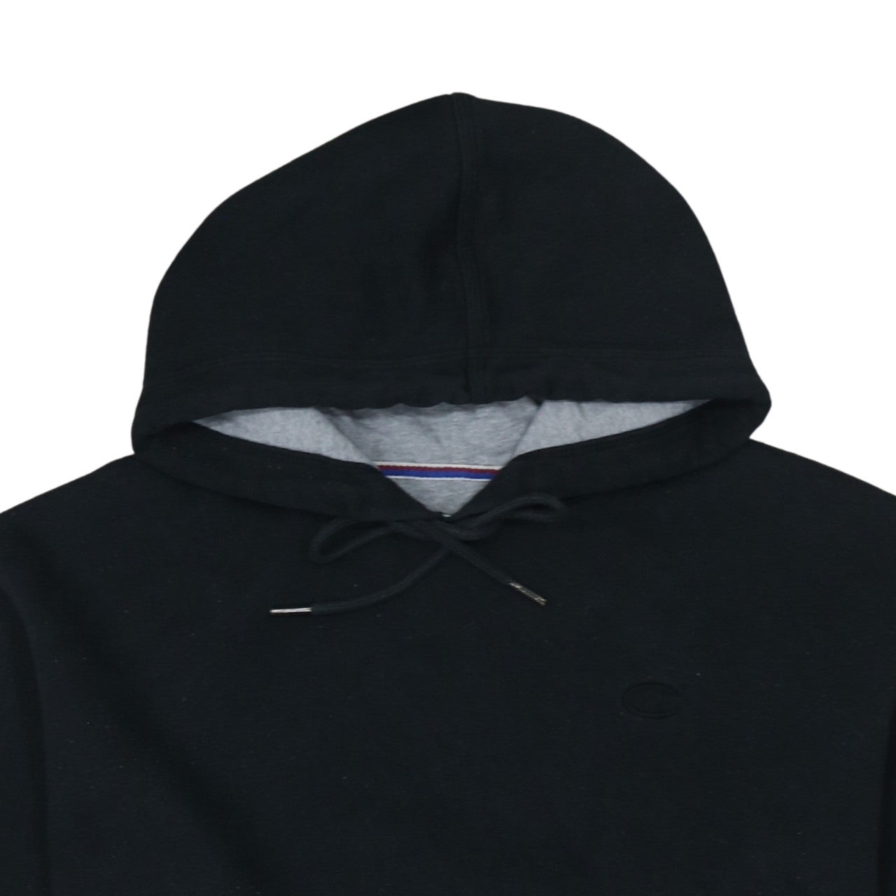 Champion Men's Black Pullover Hoodie M Regular Fit Fleece