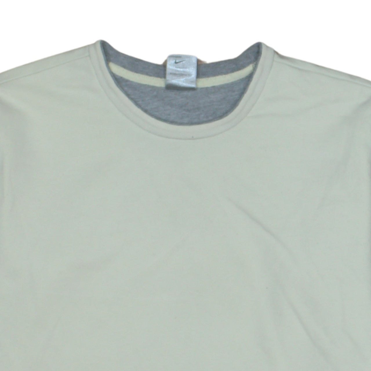 Nike Women Beige Crew Neck Long Sleeve Pullover Sweatshirt L
