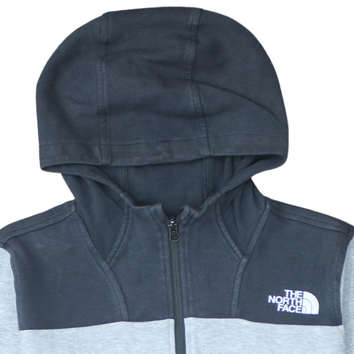 The North Face Boys Grey Colourblock Half Zip Hoodie XL