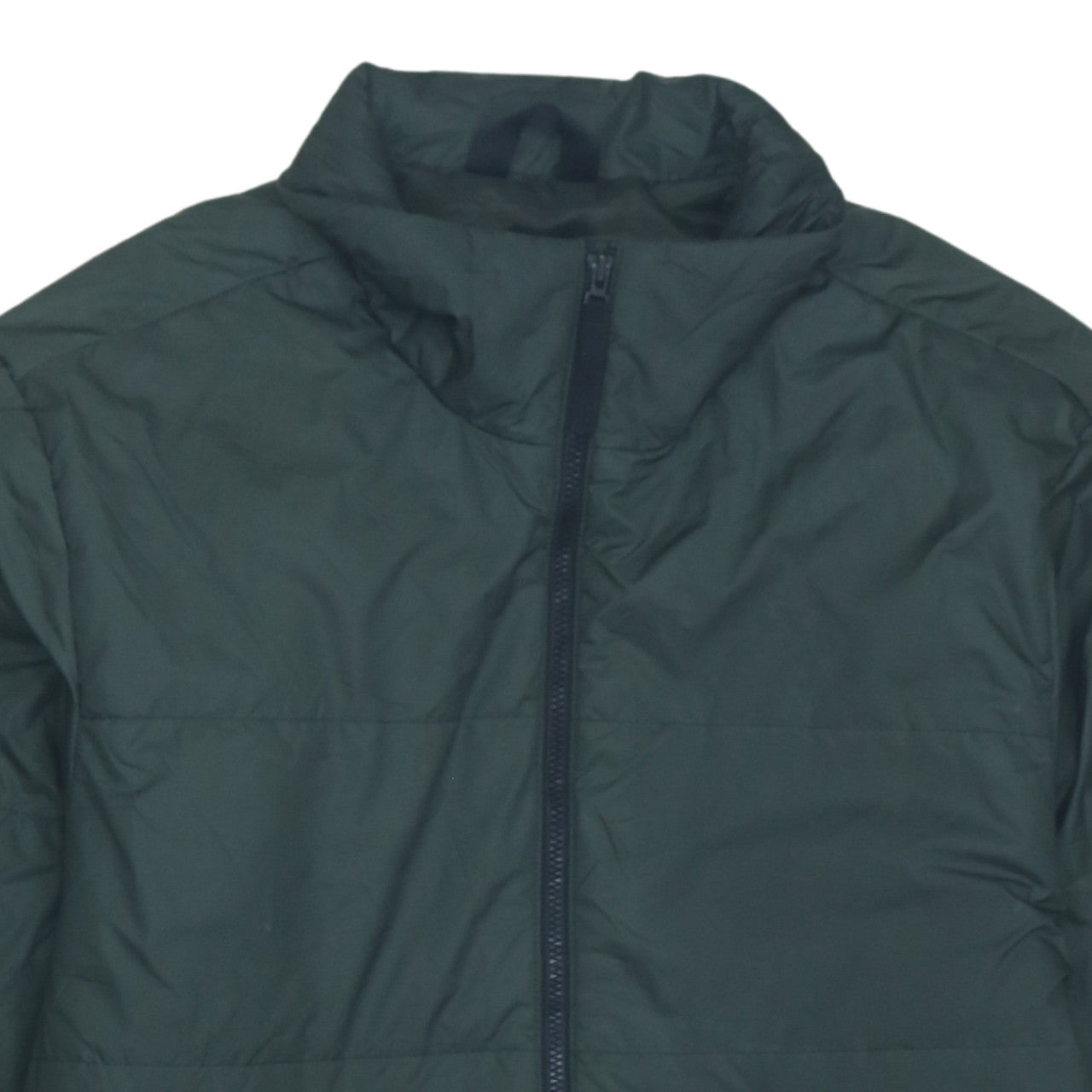 adidas Men Green Small Puffer Jacket Lightweight Full Zip