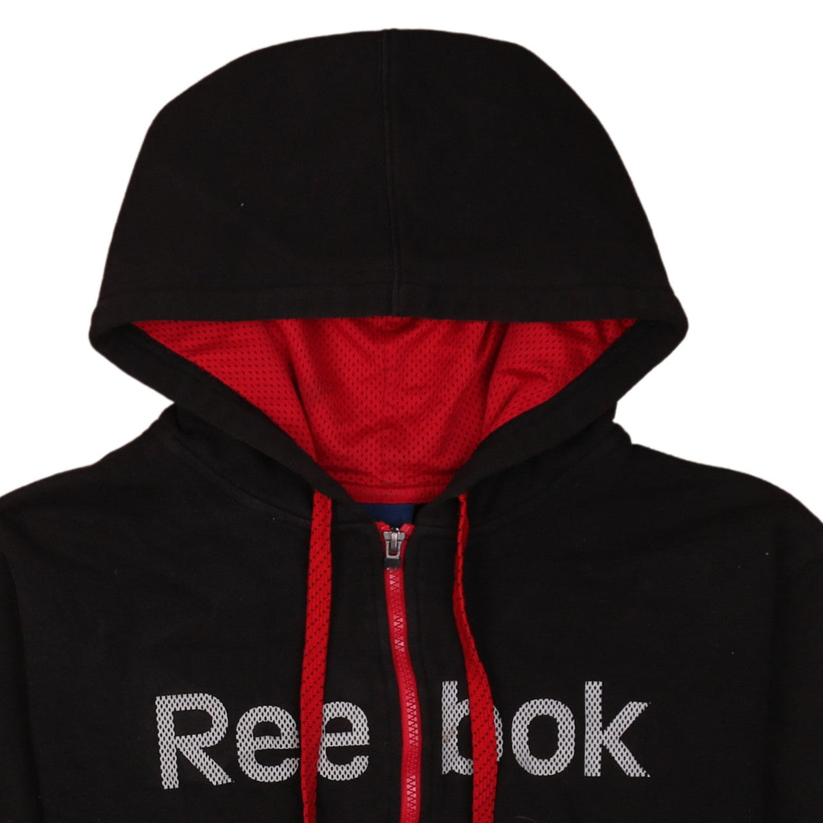 Reebok Men's Black Full Zip Hoodie Large Sportswear