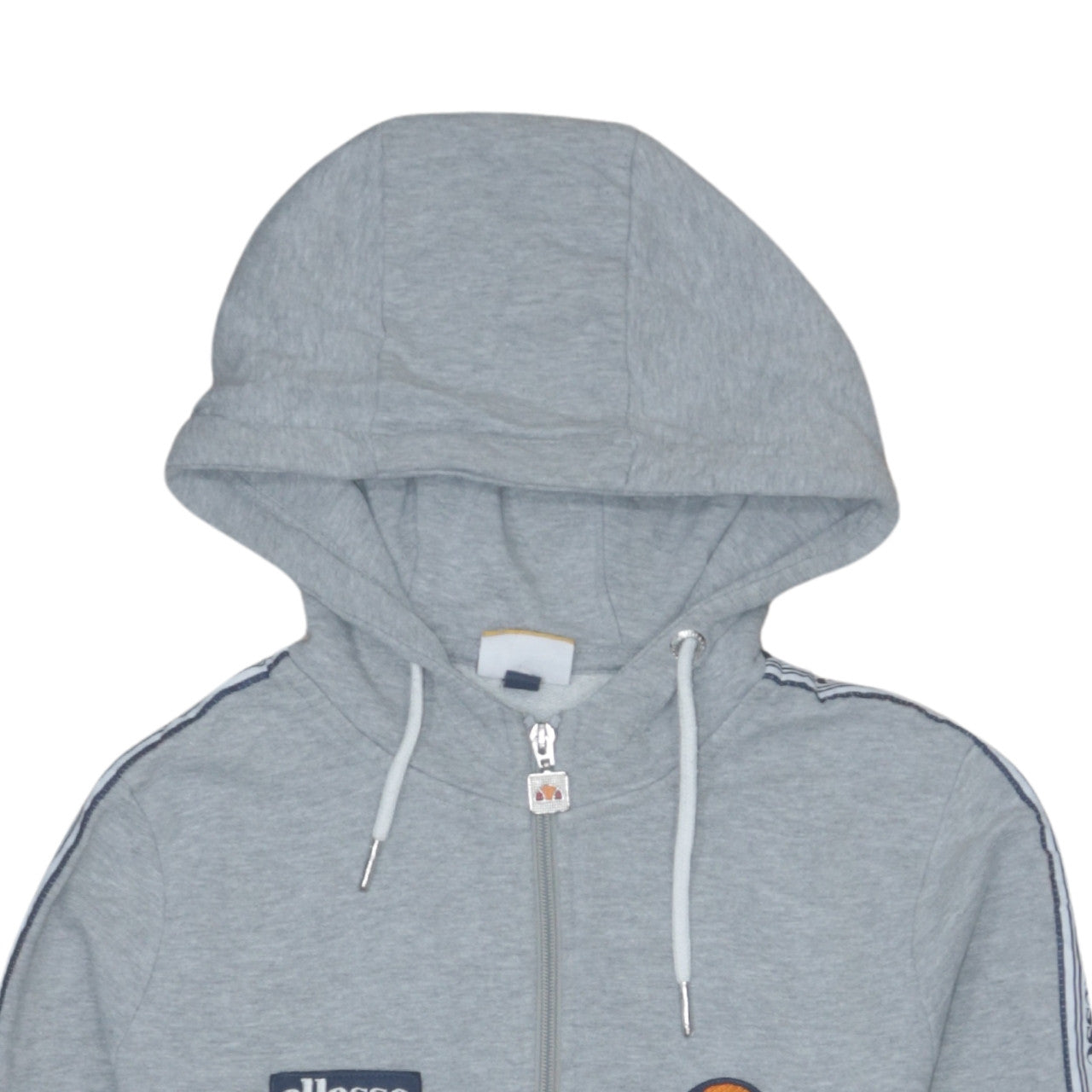 Ellesse Womens Grey Full Zip Hoodie UK 8 Hooded Sweatshirt