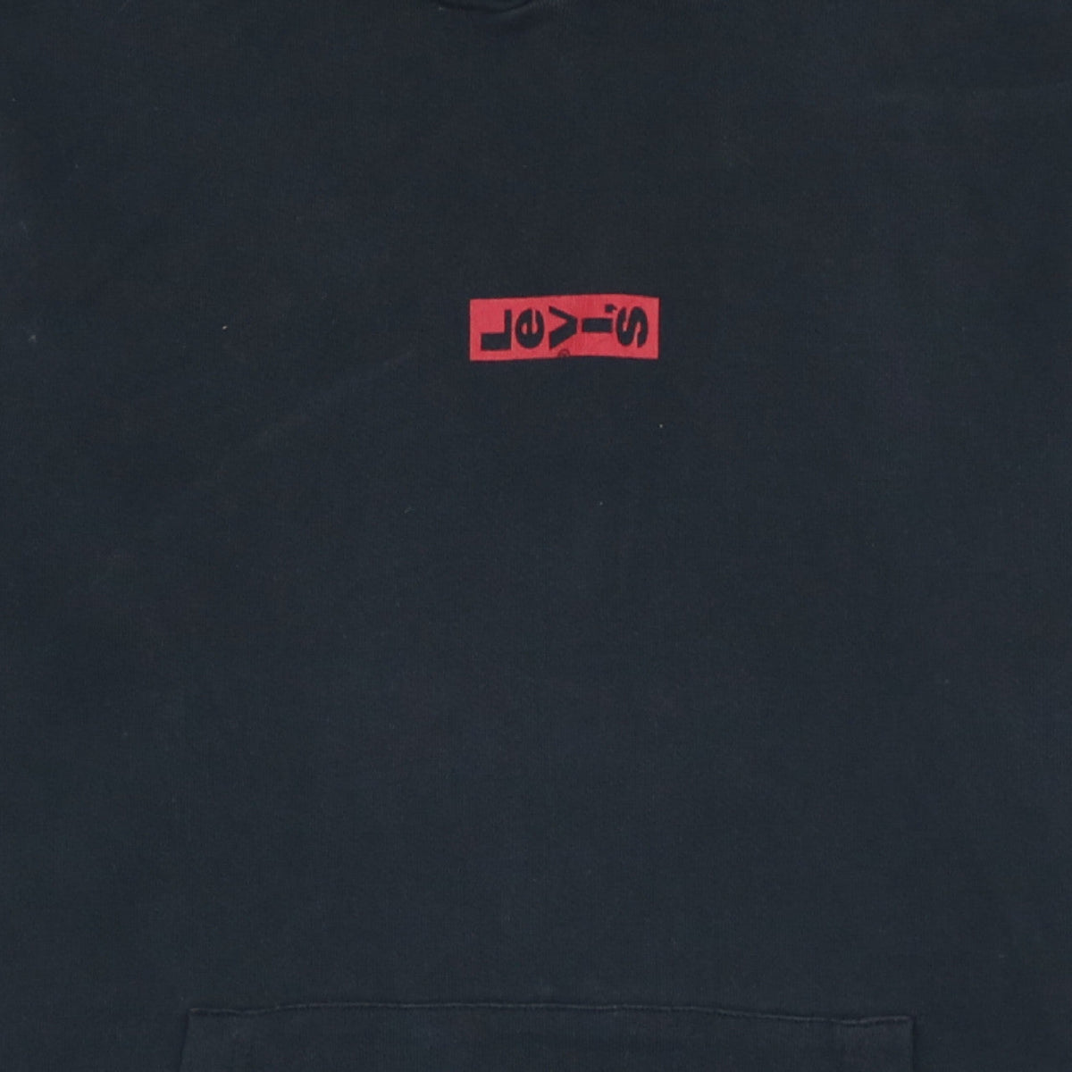 Levi's Men's Black Pullover Hoodie S Logo Fleece Classic Style