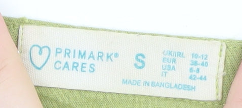 Primark Womens Green Short Sleeve Basic T-Shirt Size S