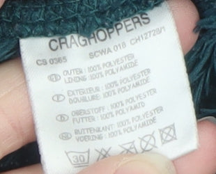 Craghoppers Women Teal Fleece Pullover 1/2 Zip Sweatshirt UK 14