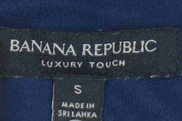 Banana Republic Men's Blue Slim Fit Luxury Touch Polo Shirt Size S