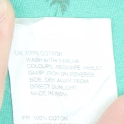 White Stuff Women's Green Palm Print Cotton T-Shirt UK 8