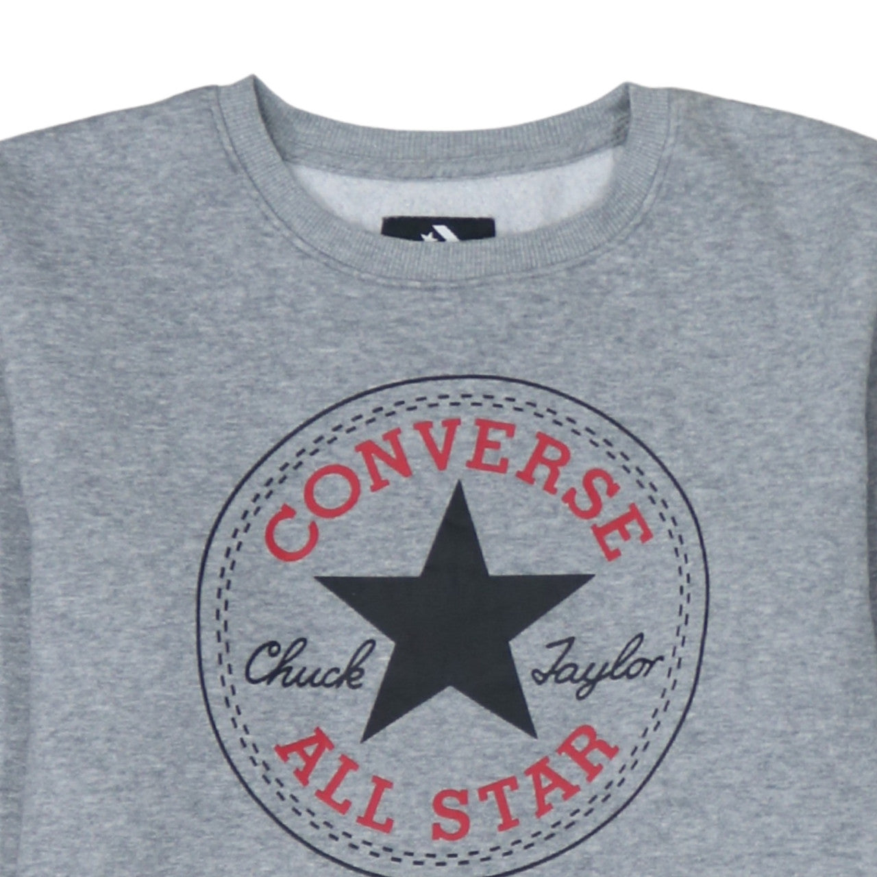 Converse Boys Grey Crew Neck Pullover Sweatshirt 13-15 Years Logo Print