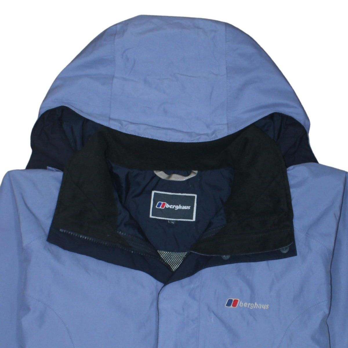 Berghaus Women's Blue Waterproof Hooded Rain Coat Jacket Size 10